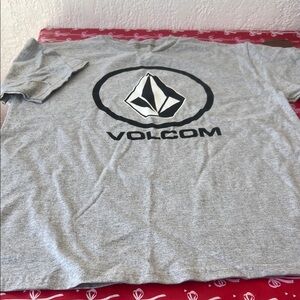 Volcom Heather Gray Logo Tee size kids XL